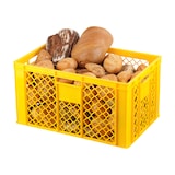 thumbnail of 4 Stück Bäckerkisten 600 x 400 x 320 mm + 1 Transportroller in Gelb