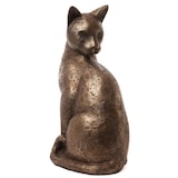 thumbnail of Chat 65 cm en poly  couleur laiton -  Or / Doré Autre forme Résine Amadeus 27.00x39.50 cm