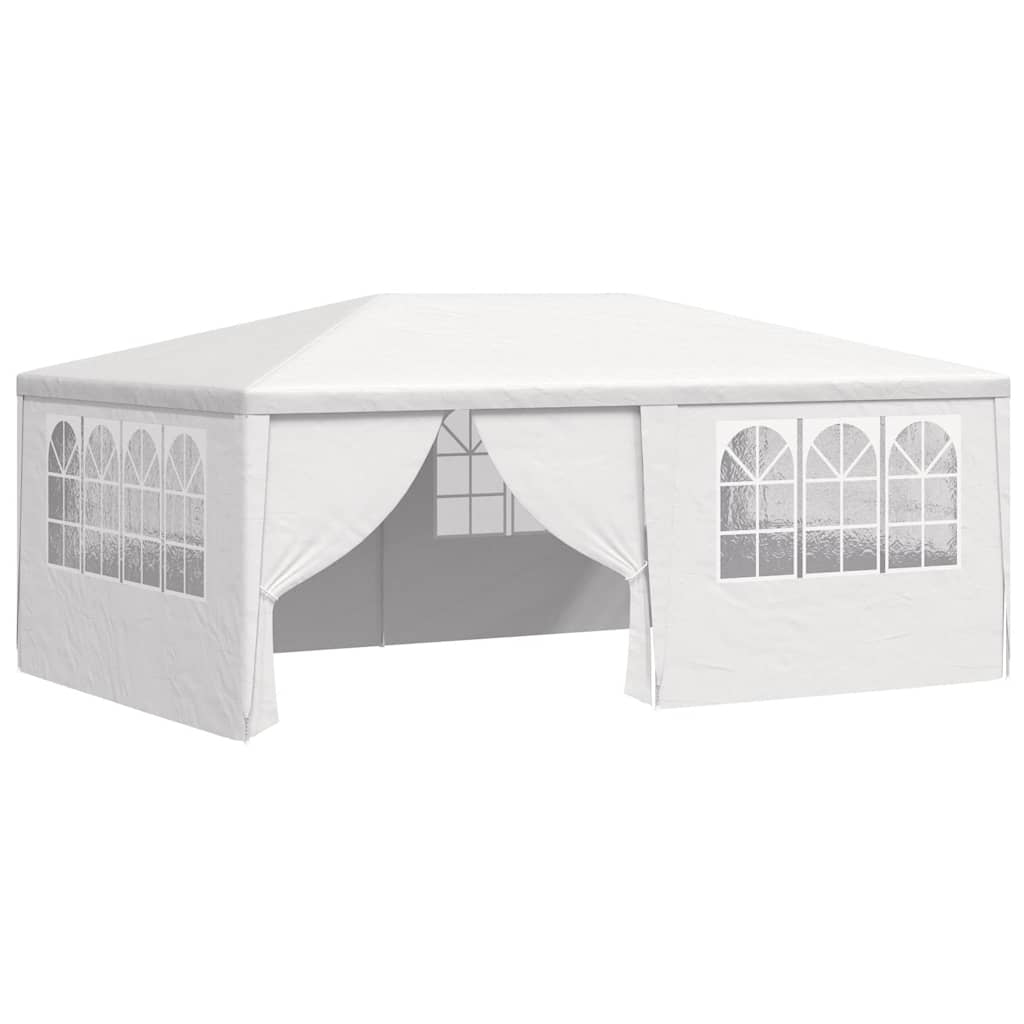 vidaXL Profi-Partyzelt mit Seitenwänden 4×6 m Weiß 90 g/m²