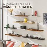 thumbnail of Casaria 2x Wandregal Matt Grau mit Halterung 50cm Schwebend