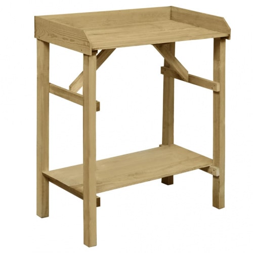 vidaXL Pflanztisch Imprägniertes Kiefernholz 75 x 40 x 90 cm : Farbe - Grün