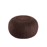 thumbnail of Pouf Outdoor ø 55 o. 45cm Bodenkissen Sitzpouf Hocker wetterfest pflegeleicht & nachhaltig : ø 45 cm braun - mocca