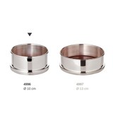 thumbnail of Untersetzer Flaschenuntersetzer Derby, schwerversilbert, mit Holzboden, Durchmesser 10 cm