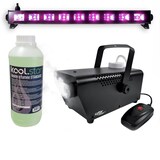 thumbnail of Décoration Halloween Réglette Barre Néon Lumière noire 9x3W FLUO BLACK LIGHT + Mini Machine à fumée et Liquide