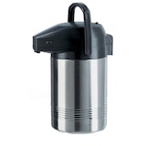 thumbnail of Emsa Pump-Isolierkanne President, ABS/ Edelstahl 18/10, 18 x 23.5 x 36 cm, 3 l, leicht befüllen und reinigen, Pumpenkopf abnehmbar, silber / schwarz