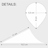 thumbnail of PAPSTAR 50 Fingerfood - Spitztüten, Holz "pure" Ø 8 cm · 15,5 cm