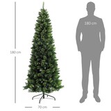 thumbnail of HOMCOM Árvore de Natal Artificial 180 cm Árvore de Natal com 648 Ramos Fácil de Montar e Base Desmontável de Aço Ø70x180 cm Verde