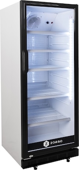 thumbnail of ZORRO Getränkekühlschrank 310 Liter weiß/schwarz mit Glastür - ZK 310
