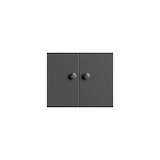 thumbnail of COSTWAY armadio in legno, cassetti con scaffali regolabili e 2 porte, armadio armadio, armadio a buffet, armadio cucina