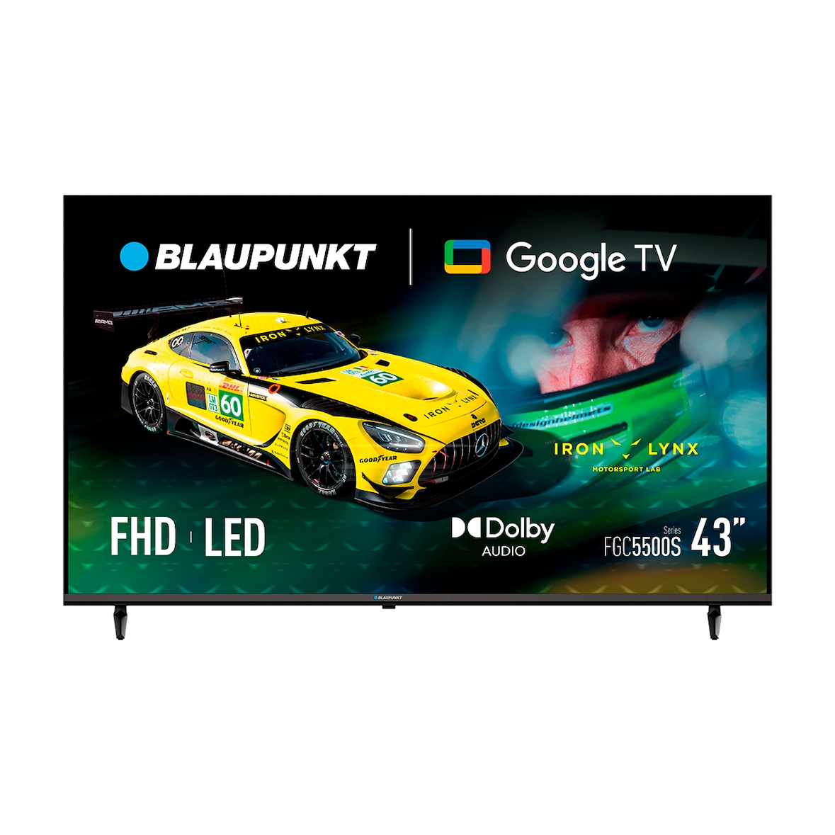 Blaupunkt Smart TV LED Full HD 43” Serie FGC Google TV Dolby Audio WiFi Bluetooth Chromecast Negro –  43FGC5500S