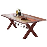 thumbnail of SIT Möbel Esstisch | 180 x 100 cm | Platte 40 mm Altholz bunt lackiert | X-Gestell braun | B 180 x T 100 x H 76,5 cm | 15102-00 | Serie TABLES & CO