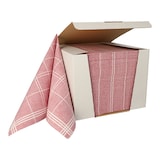 thumbnail of 1 Lot de 100 Serviettes "ROYAL Collection" pliage 1/4 40 cm x 40 cm bordeaux "Kitchen Craft"