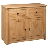 thumbnail of Helloshop26 - Buffet bahut commode armoire meuble de rangement organisateur cuisine salle de séjour salon 93 x 40 x 80 cm Pin solide 02_0029669