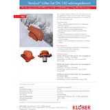 thumbnail of Klöber Venduct Lüfter-Set DN160 rot Schiefer Biber Abluft