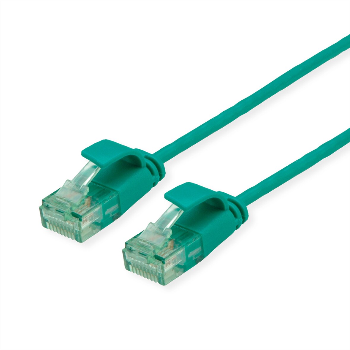 ROLINE RM UTP DataCenter Patchkabel Cat.6A (Class EA), slim, grün, 0,15 m