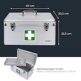 thumbnail of Erste-Hilfe-Koffer Erste Hilfe Kasten zur Medikamenten Aufbewahrung, Medizinbox leer für Sportverein, Betrieb oder Zuhause, 40 x 22,5 x 20,5 cm