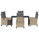 thumbnail of vidaXL 5-teiliges Gartentischset, Beige, aus Poly-Rattan