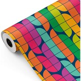 thumbnail of Bobina papel de regalo, rollo grande 31cm x 100m - Reto colores - Papel de envoltorio - Ideal para Negocios Comercios