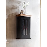 thumbnail of SIT Möbel Armário de parede | 1 porta | Manga + MDF | preto com tampa cor de mel | L 44 x P 20 x A 70 cm | 05802-11 | Serie CORSICA
