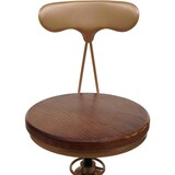 thumbnail of Décoshop26 - Lot de 2 tabourets de bar chaise haute avec repose-pieds rotatif réglable en hauteur design industriel métal doré et TDB04081