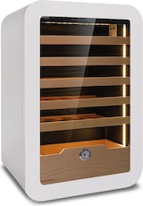 thumbnail of KLIMAITALIA Belüfteter Weinkühlschrank. LED-Beleuchtung. Elektronisches Thermostat. Holzregale + Kommode. Temperatur +2°C/+20°C. VINARIUS40WHT