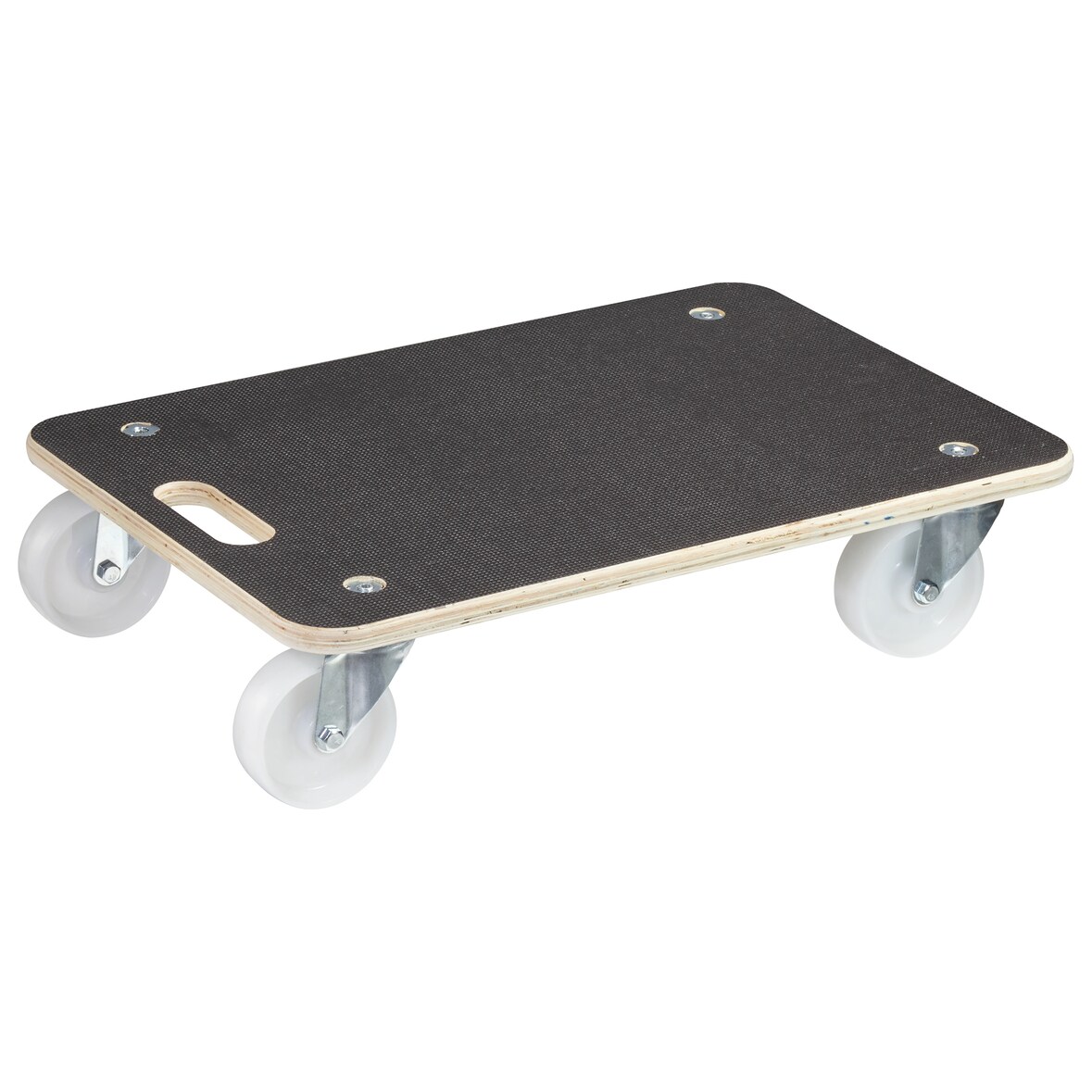 WAGNER Transporthilfe Multiplex MAXIGRIP 18 mm - 59 x 39 x 13,5 cm, Griff, Rollen Ø 100 mm, Tragkraft 400 kg– 20161401