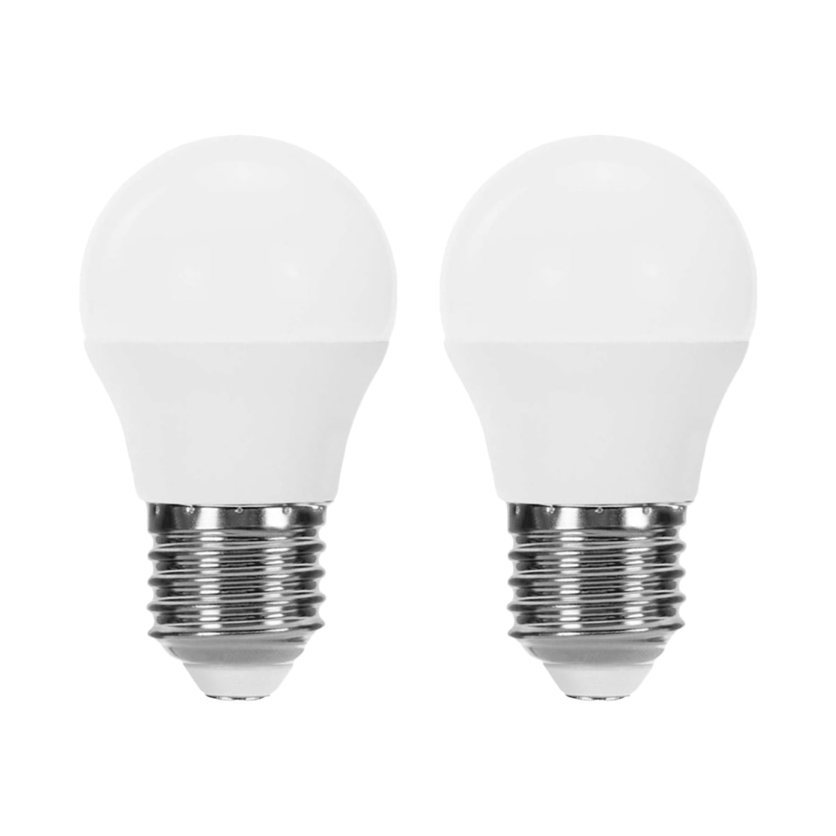 Packen Sie 2 Lampen LED kugelförmige E27 6W Equi.40W 470lm 3000K 10000H 1Primer Leader