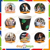 thumbnail of DayBays 5000 Stk. Kaffeebecher 7oz/175ml Ø6cm " Coffee To Go Becher " Pappe mit PE-beschichtet