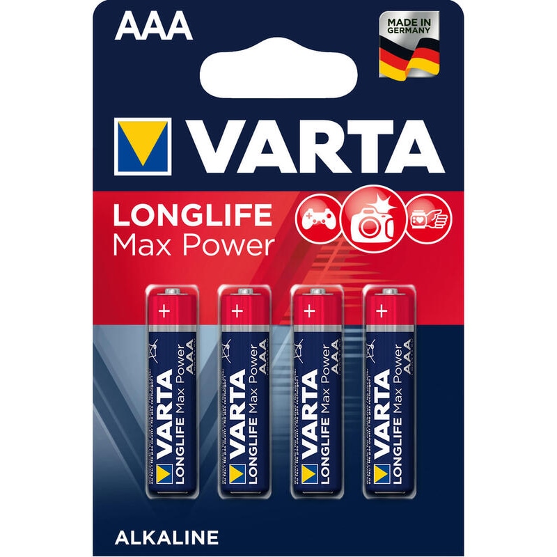 Varta Longlife Max Power Micro Aaa Lr03 Pack 4