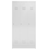 thumbnail of 3er Spind, Spindschrank, Kleiderspind 3 Abteile, 1800 x 900 x 500 mm, lichtgrau X-510130