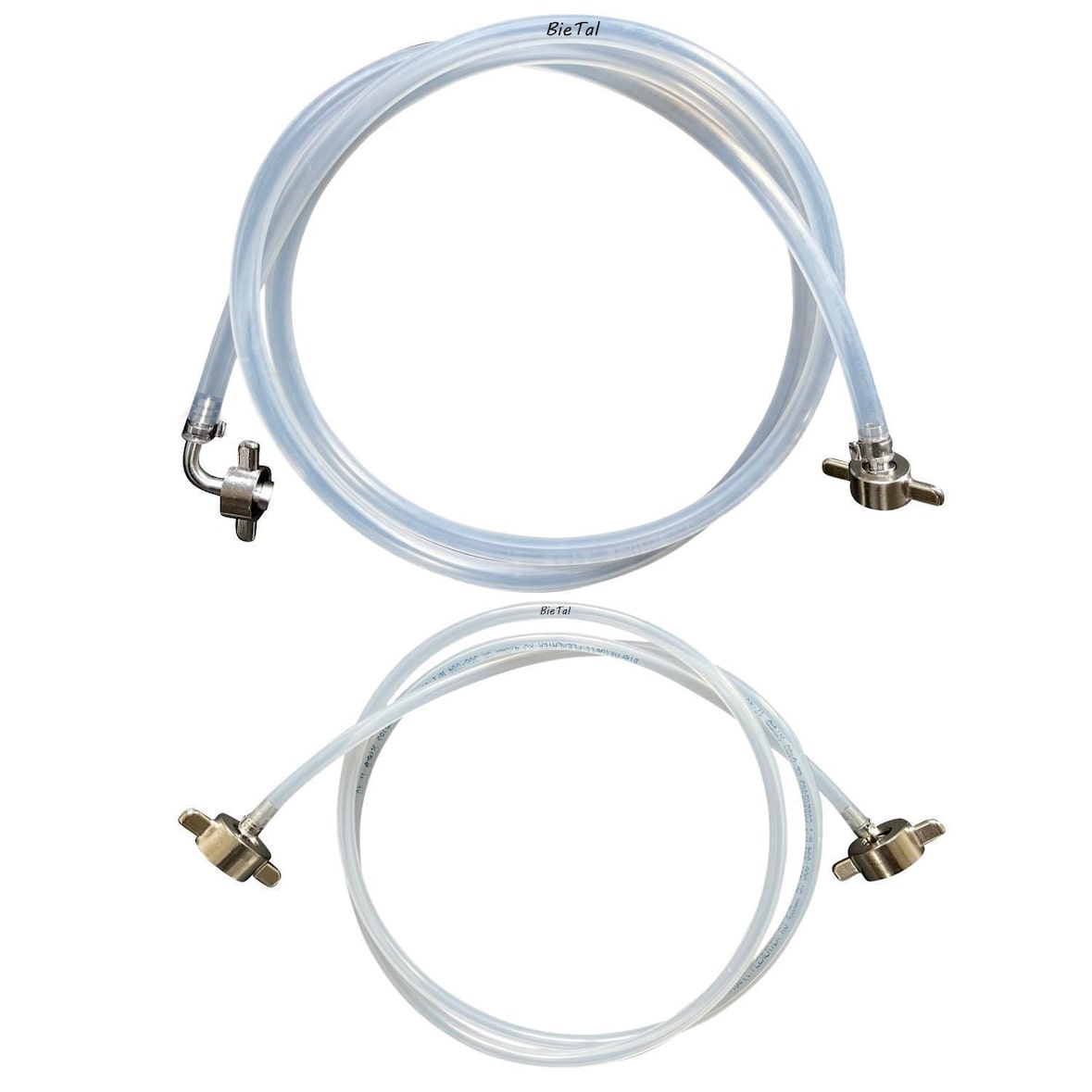 BieTal® Zapfanlage Schlauchpaket CO2 & Bier 7mm Bierleitung Biertüllen Edelstahl