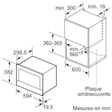 thumbnail of Bosch Serie 8 Einbau-Mikrowelle, 60 x 38 cm, Weiß BFL634GW1, mit Reinigungsunterstützung