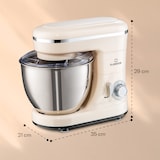 thumbnail of Klarstein Bella Mini Rührmaschine 1200 W 6 Stufen 4 Liter Edelstahl Pulsfunktion Vintage-Creme