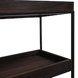 thumbnail of Regal HWC-K71, Standregal Pflanzregal Bücherregal, Holz Metall 3 Ablagen 90x100x35cm ~ dunkelbraun