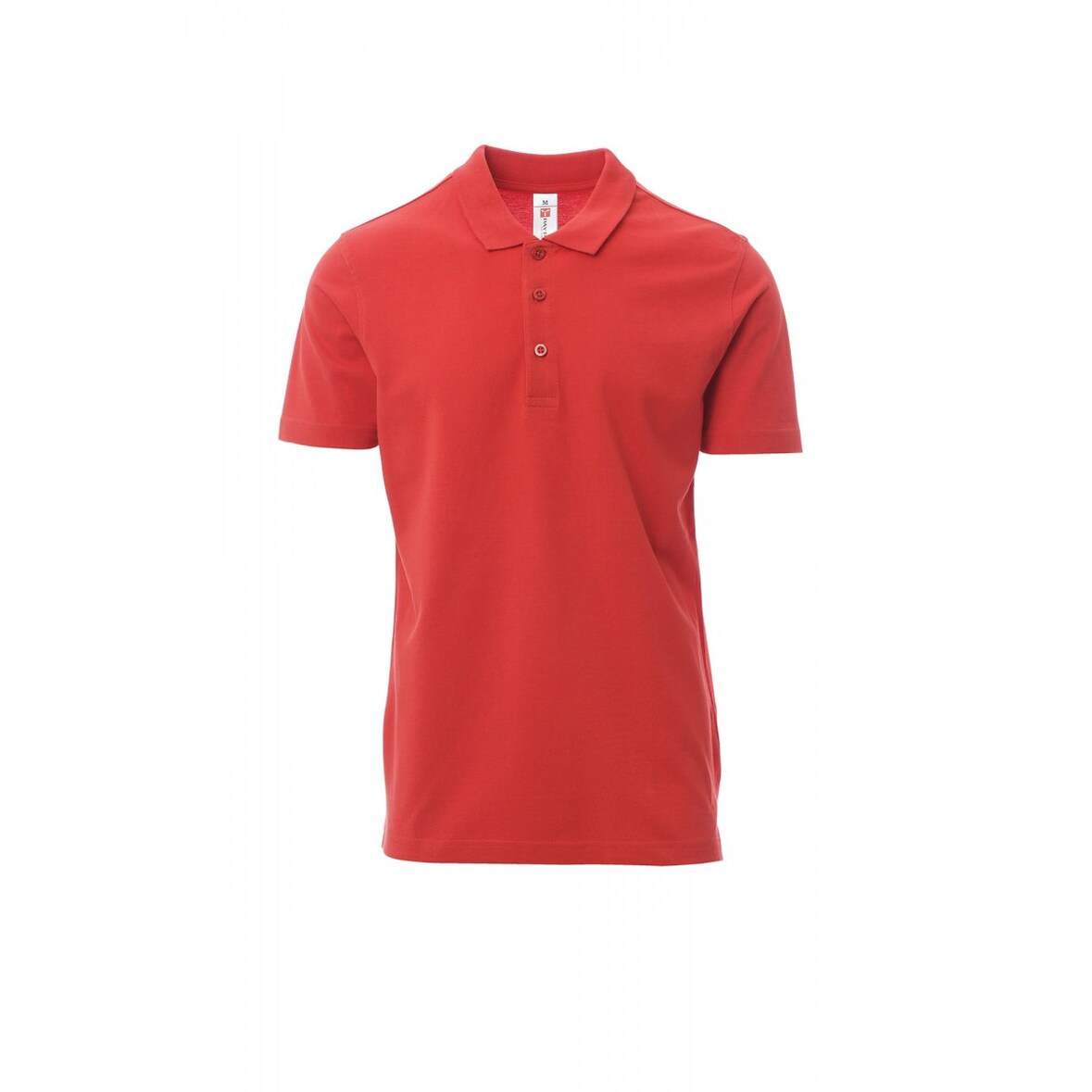 PAYPER Poloshirt ROME - Herren - Baumwolle Piqué - Ton-in-Ton Knöpfe rot XS
