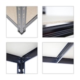 thumbnail of Mega Deal | 3x Schwerlastregal Giant Tiger | HxBxT 200x120x60cm | Fachlast 265kg | 6-Ebenen | Schwarz | Garagenregal, Lagerregal, Steckregal