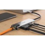 thumbnail of Hub USB 3.0 Tipo-C D-Link DUB-M520/ 2 Puertos USB/ 1 HDMI/ 1 RJ45/ 1 Thunderbolt/ Gris