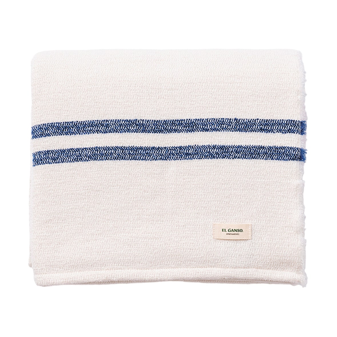 El Ganso - Coperta lavorata a maglia 140x190 cm 340GR - Tinto in filo in colore Ecru