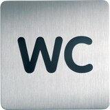 thumbnail of DURABLE Picto Schild WC Zum Ankleben Edelstahl 15 x 15 cm