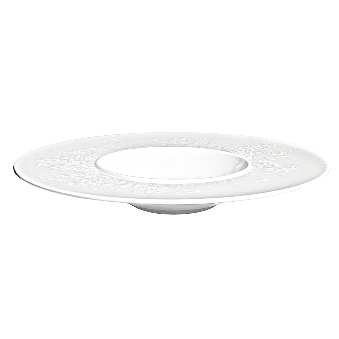 In Situ - Assiette à pâtes Agrume ronde porcelaine blanche 28 cm x6