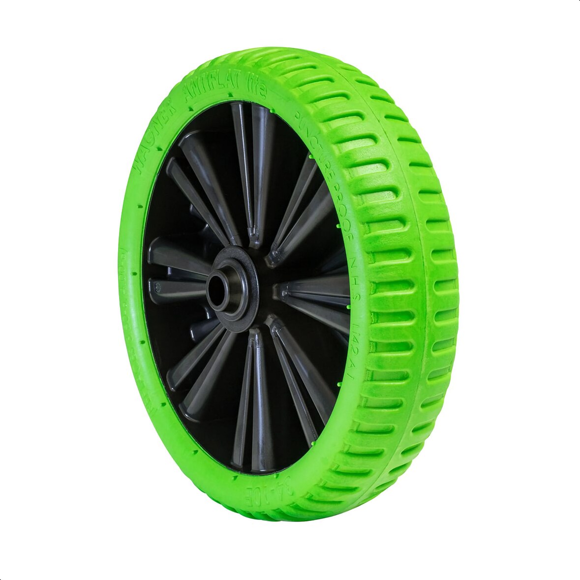 WAGNER Schubkarrenrad - PANNENSICHER - PU geschäumtes Ø Rad 332 x 65 mm, Achsloch 20 mm, Tragkraft 150 kg - 04833201