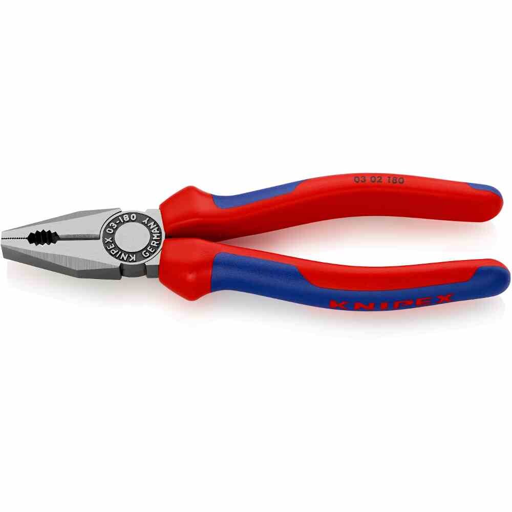 KNIPEX   Kombizange, 180mm, Vorstehende Schneide, isoliert, 2-Komponenten