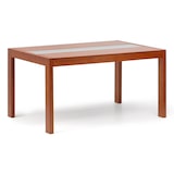thumbnail of Mesa Comedor Madera y Cristal 145x90x75cm acabado color cerezo
