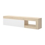 thumbnail of Dmora TV-Ständer Averau, niedriges Sideboard für Wohnzimmer, Wohnzimmer-Sideboard für Fernseher, 204 x 42 x 48 cm, Eiche und Weiß