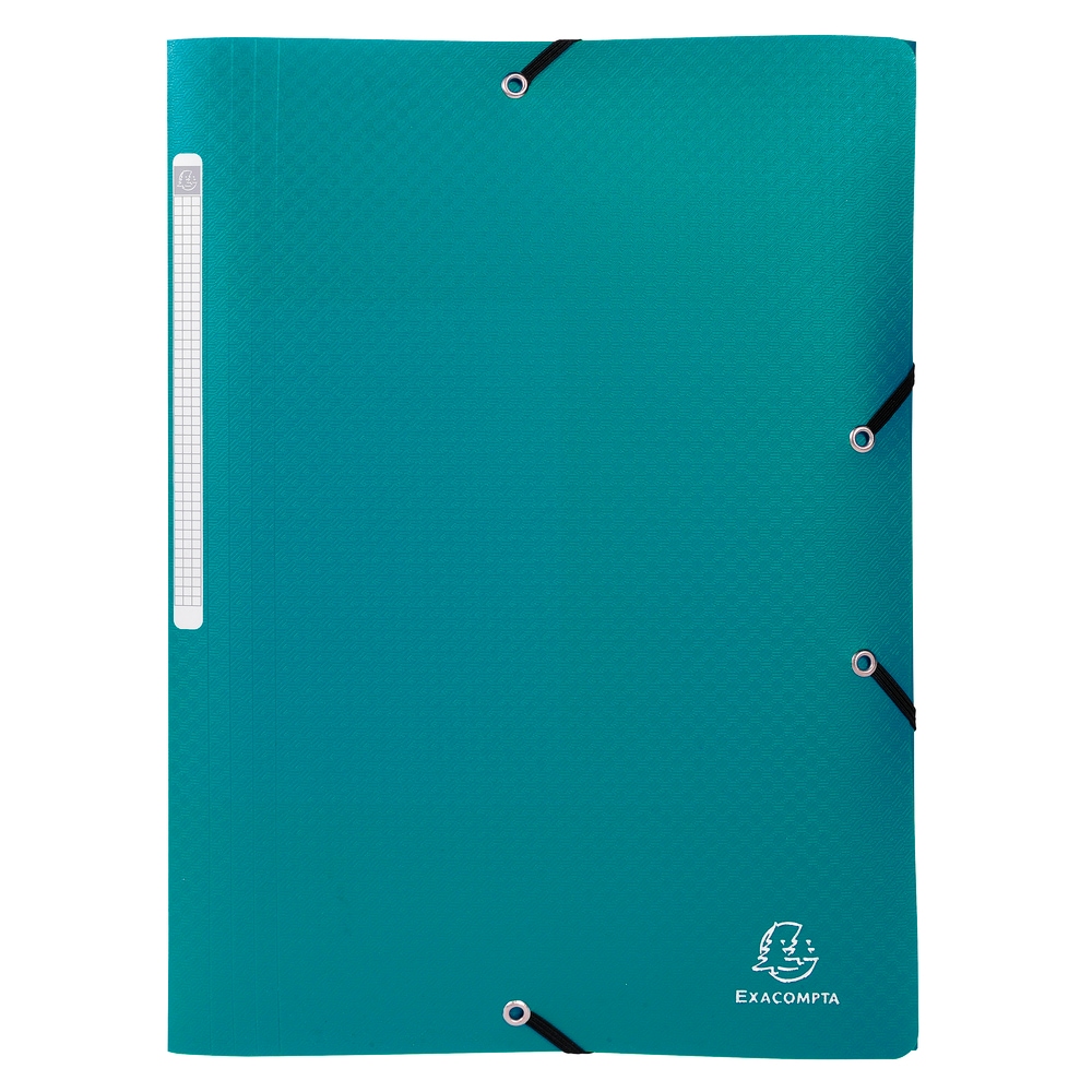 Exacompta Sammelmappe Okap in Format DIN A4 mit 3 Klappen und Gummizug, aus PP 0 ,5mm