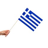thumbnail of 10 Papier Fahnen Griechenland 20 x 30 cm Handfahnen