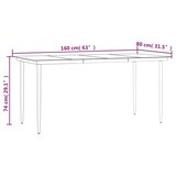 thumbnail of vidaXL 5-tlg. Garten-Essgruppe Schwarz und Braun Poly Rattan