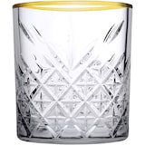 thumbnail of Pasabahce set van 4 glazen Timeless met gouden rand, transparant glas, 34,5 cl
