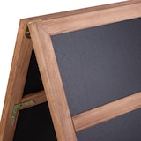 thumbnail of Kreidetafel Kundenstopper mit Logoplatte Europel 660x1280 mm DELUX naturholz 356247