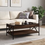 thumbnail of vidaXL Couchtisch mit Infinity-LED Braun Eichen-Optik 90x50x38 cm